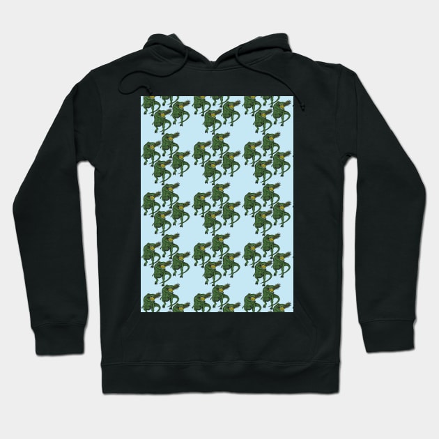 pineapple panda pattern Hoodie by JurassicPanda